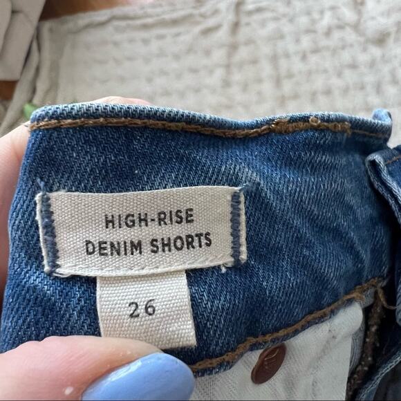 Madewell High-Rise Denim Boyshorts: Button-Through Edition - Picture 9 of 9